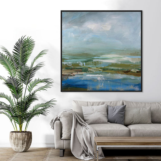 Lush Valley Framed Wall Art for Living Room, Bedroom, Hallways and Kitchen Spaces