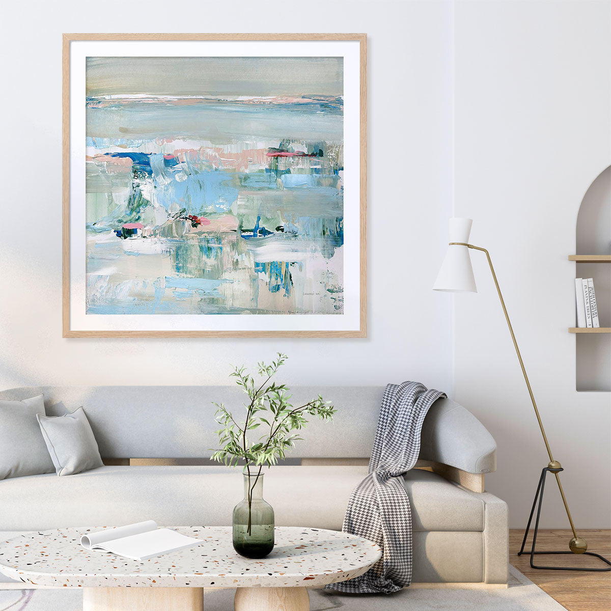 Happy Valley Framed Wall Art for Living Room, Bedroom, Hallways and Kitchen Spaces