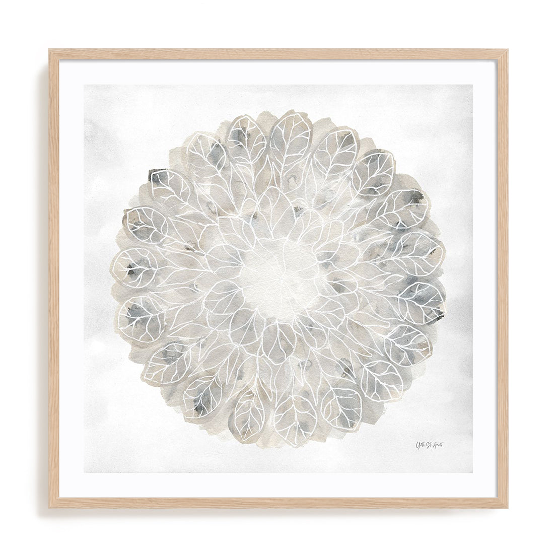Natures Pinwheel II Framed Wall Art for Living Room, Bedroom, Hallways and Kitchen Spaces