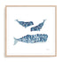 Three Whales Wall Art #oran_natural-white-border