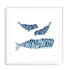Three Whales Wall Art #oran_white-white-border