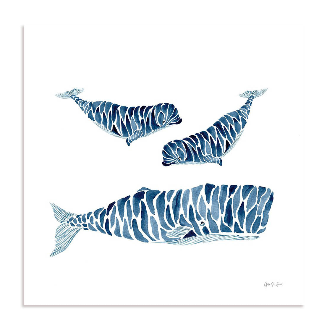 Three Whales Wall Art