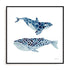 Two Whales Wall Art