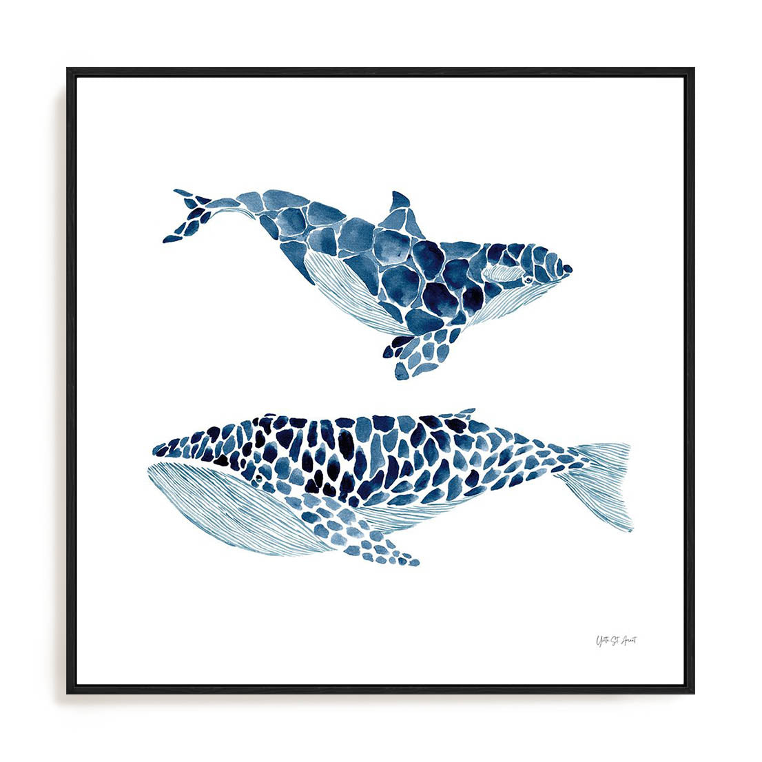 Two Whales Wall Art
