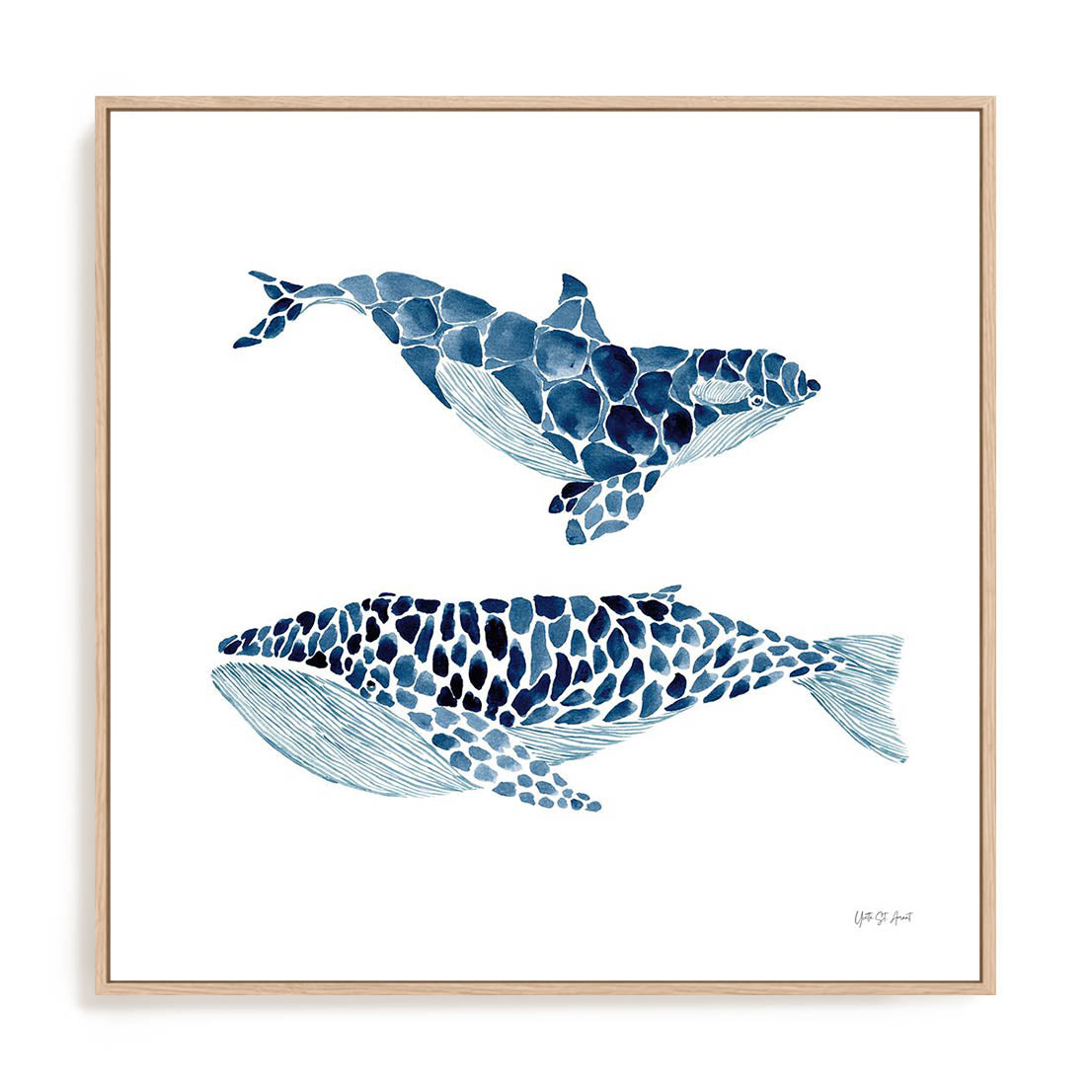 Two Whales Wall Art