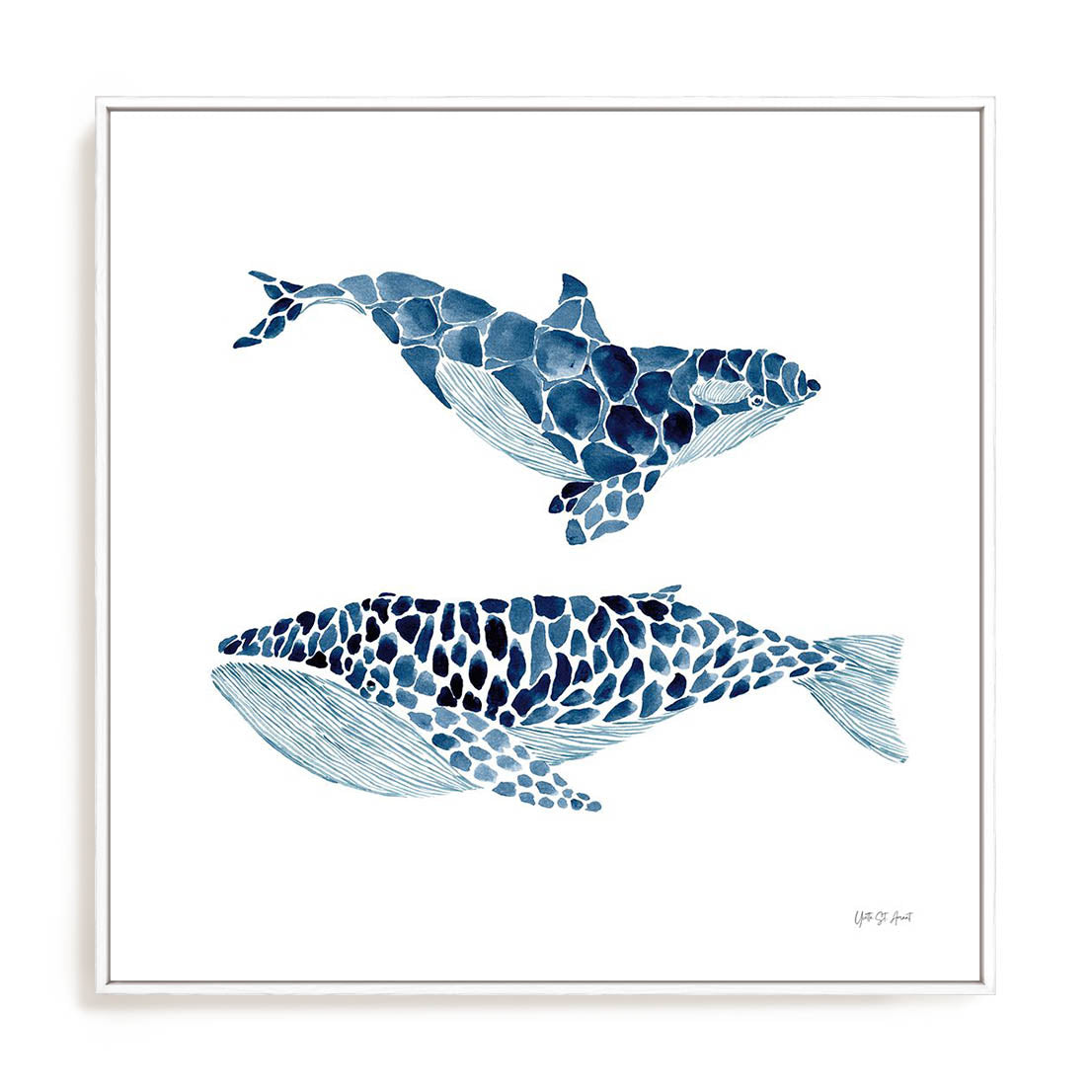 Two Whales Wall Art