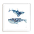 Two Whales Wall Art #oran_white-white-border