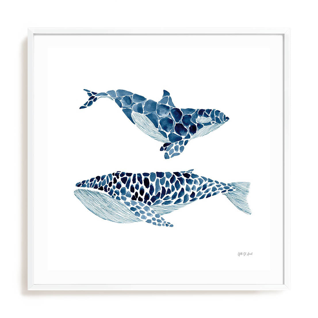 Two Whales Wall Art