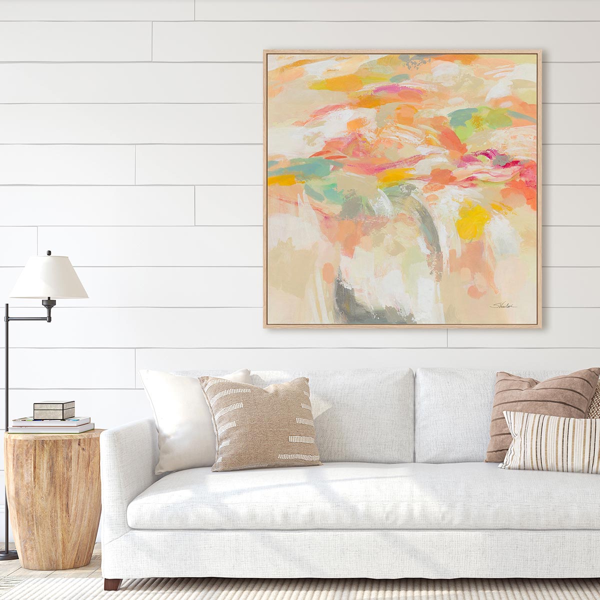 Summer Solstice Framed Wall Art for Living Room, Bedroom, Hallways and Kitchen Spaces
