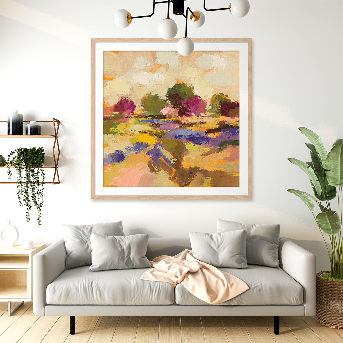 Wildflower Bloom I Framed Wall Art for Living Room, Bedroom, Hallways and Kitchen Spaces