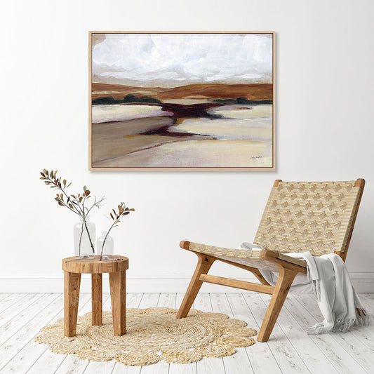Cranberry Flats Art in Stretched Canvas, Framed Print Under Glass, and Gallery Wrapped Shadow Box Canvas