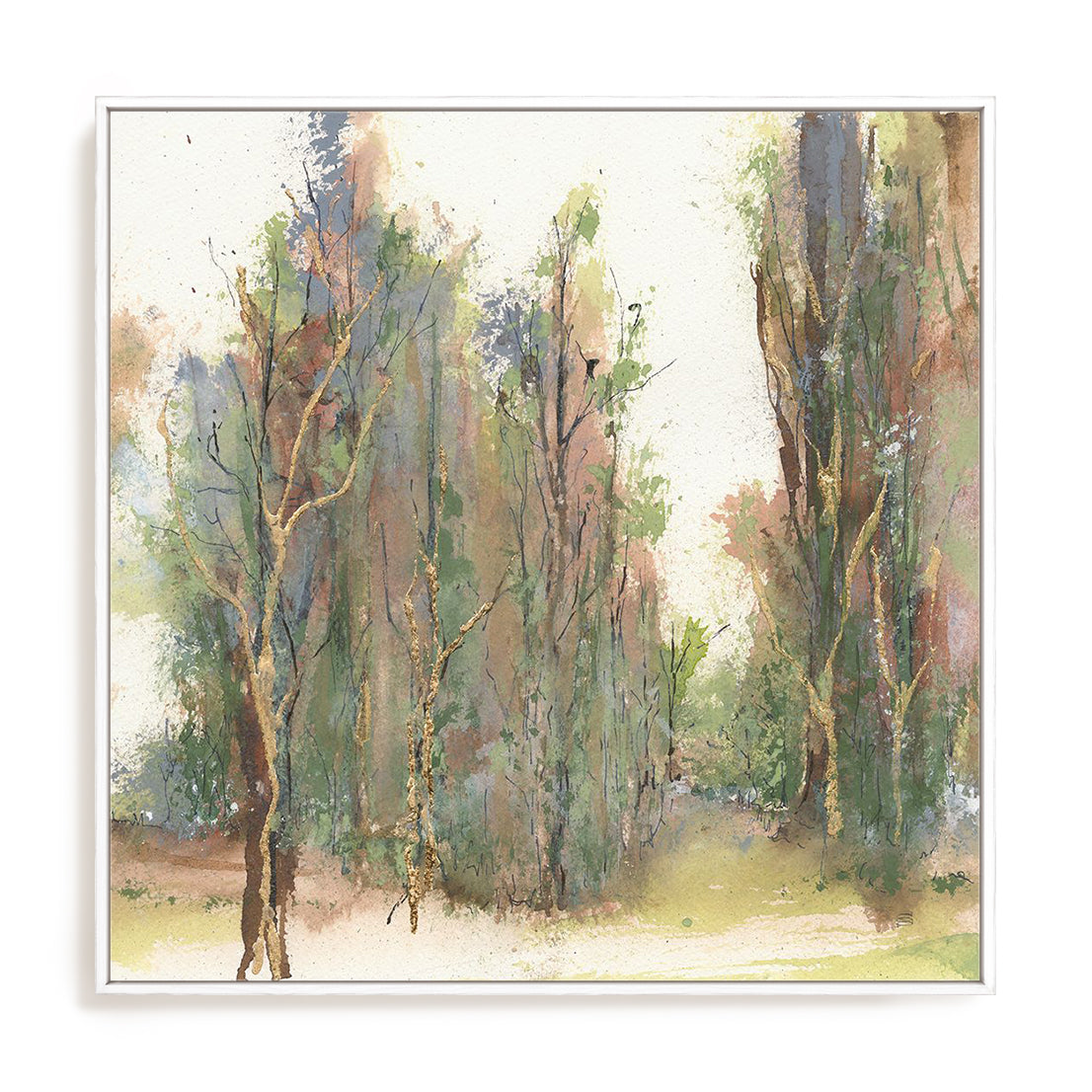 Gilded Path I Framed Wall Art for Living Room, Bedroom, Hallways and Kitchen Spaces