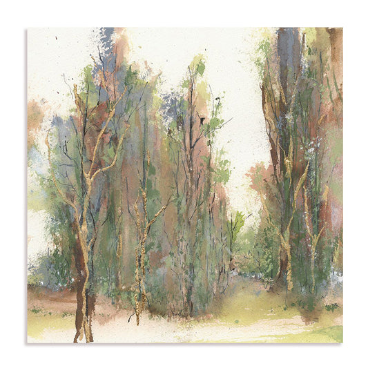 Gilded Path I Framed Wall Art for Living Room, Bedroom, Hallways and Kitchen Spaces