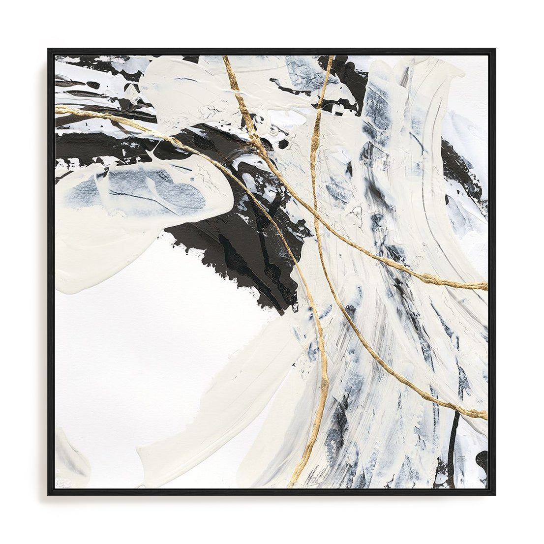 Gold and Cream I Framed Wall Art for Living Room, Bedroom, Hallways and Kitchen Spaces
