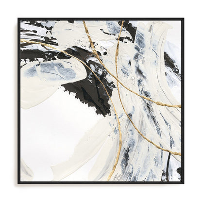Gold and Cream I Framed Wall Art for Living Room, Bedroom, Hallways and Kitchen Spaces