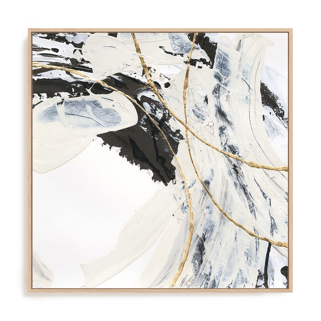 Gold and Cream I Framed Wall Art for Living Room, Bedroom, Hallways and Kitchen Spaces