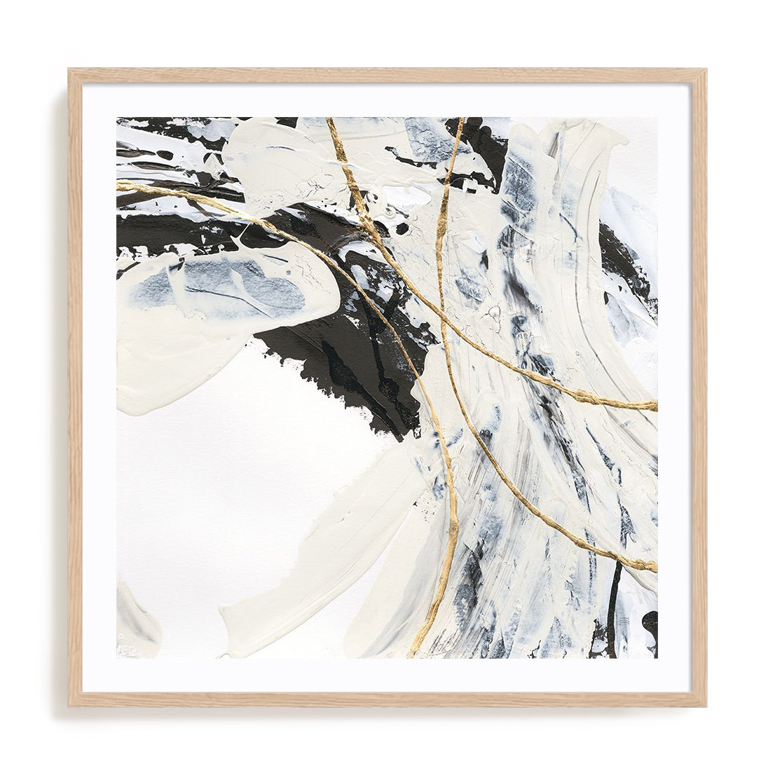 Gold and Cream I Framed Wall Art for Living Room, Bedroom, Hallways and Kitchen Spaces