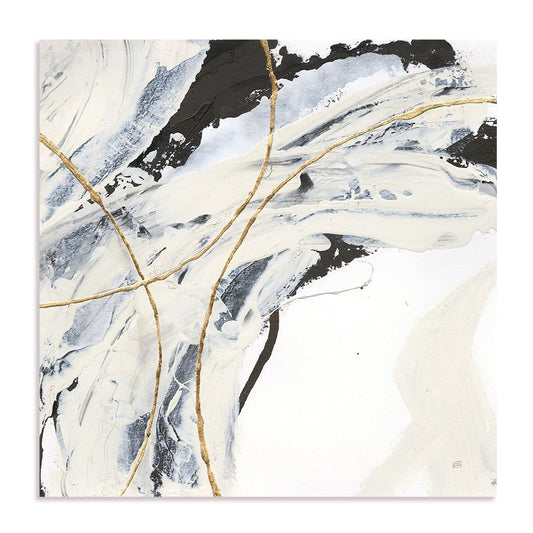 Gold and Cream II Framed Wall Art for Living Room, Bedroom, Hallways and Kitchen Spaces