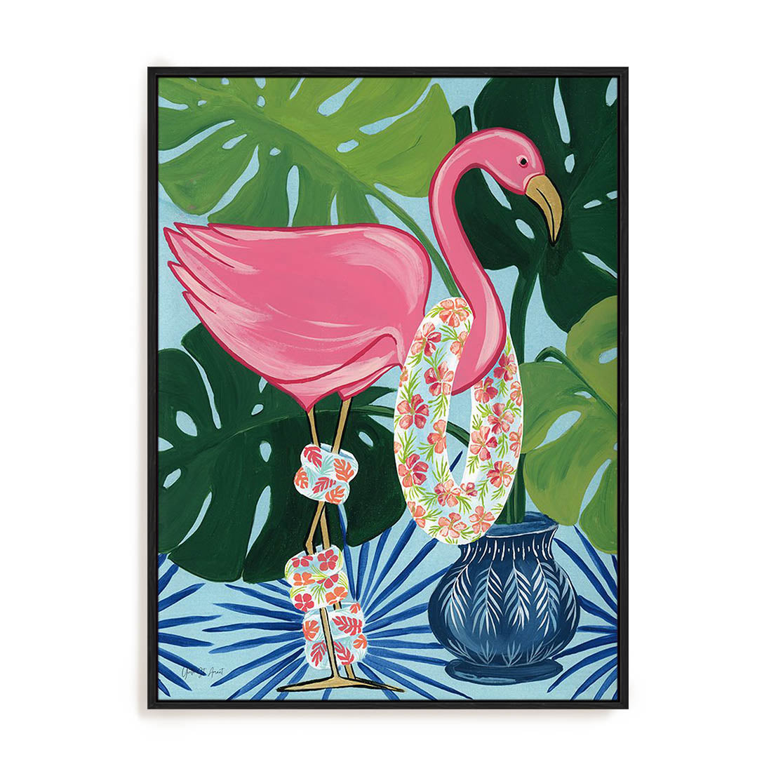 Flamingo Happy Hour II Wall Art