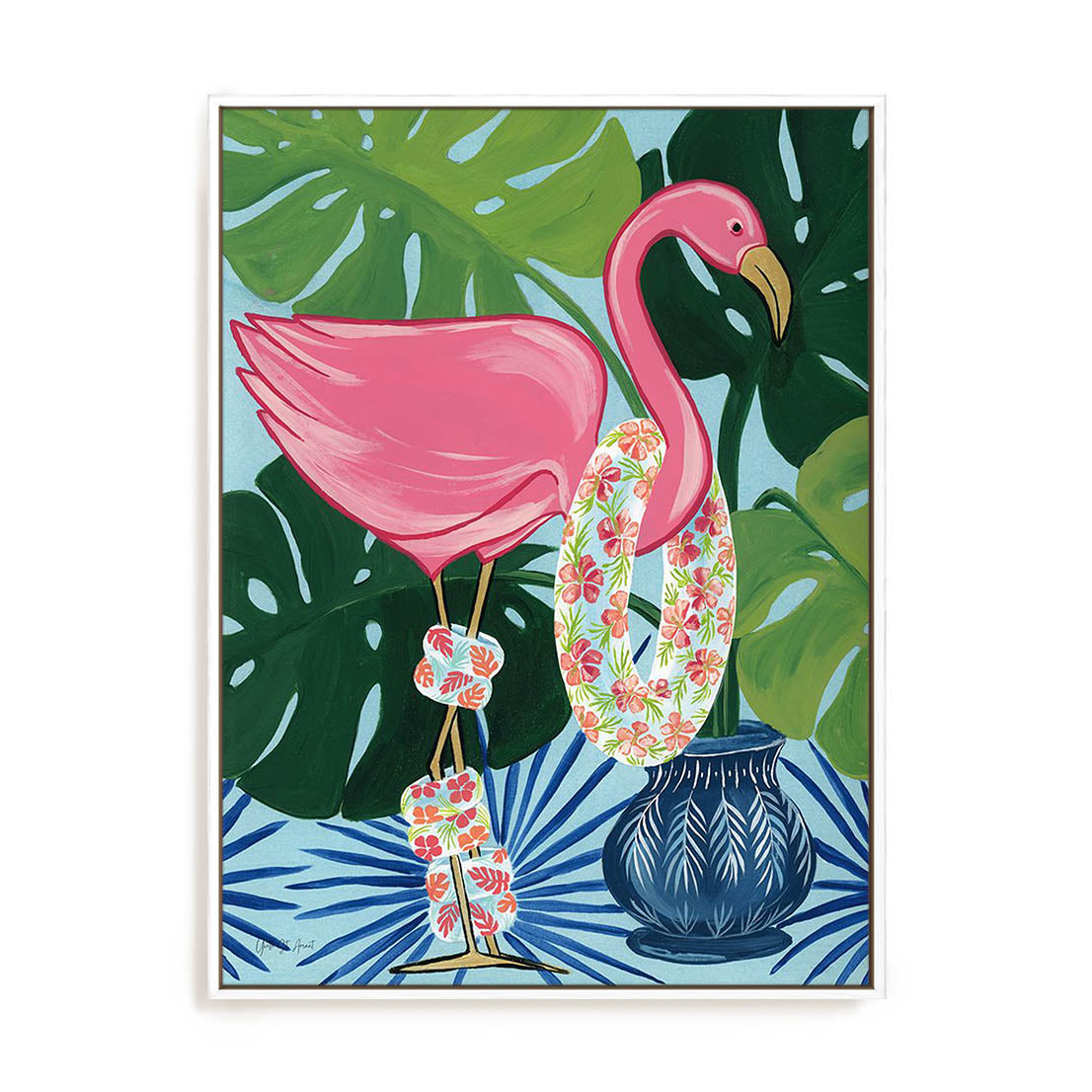 Flamingo Happy Hour II Wall Art