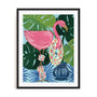 Flamingo Happy Hour II Wall Art