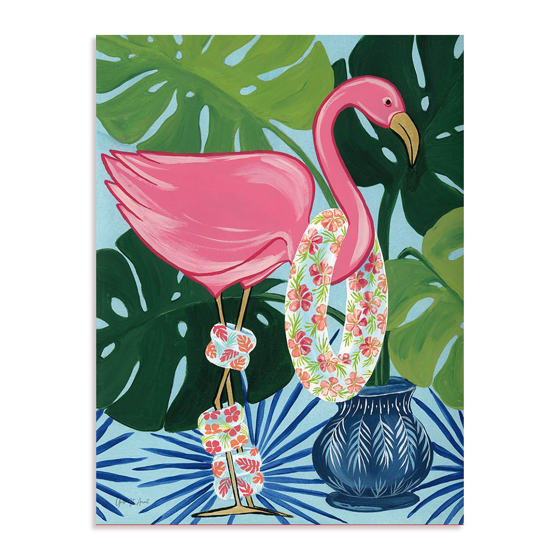 Flamingo Happy Hour II Wall Art