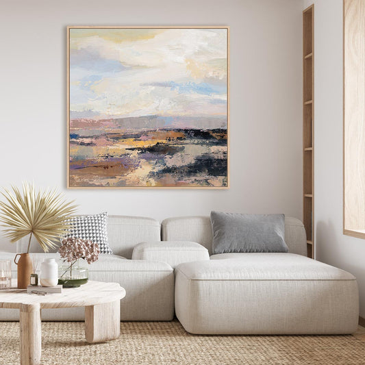 Road at Dusk II Framed Wall Art for Living Room, Bedroom, Hallways and Kitchen Spaces