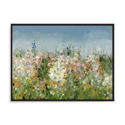 Tranquil Field Art in Stretched Canvas, Framed Print Under Glass, and Gallery Wrapped Shadow Box Canvas